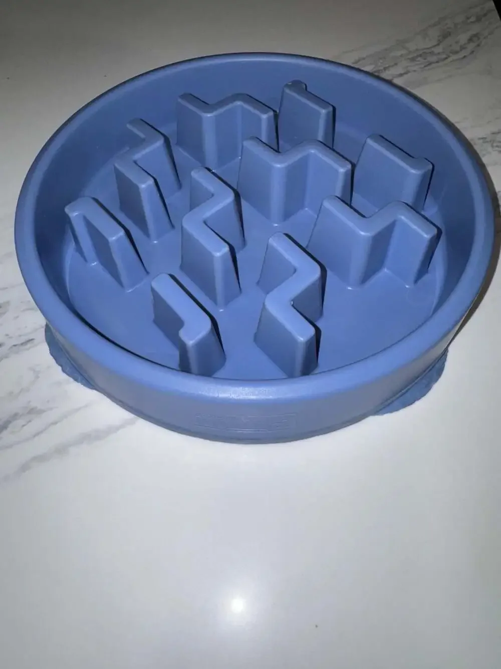 Outward Hound Fun Feeder Slo Bowl Blue Dog Slow Feeder